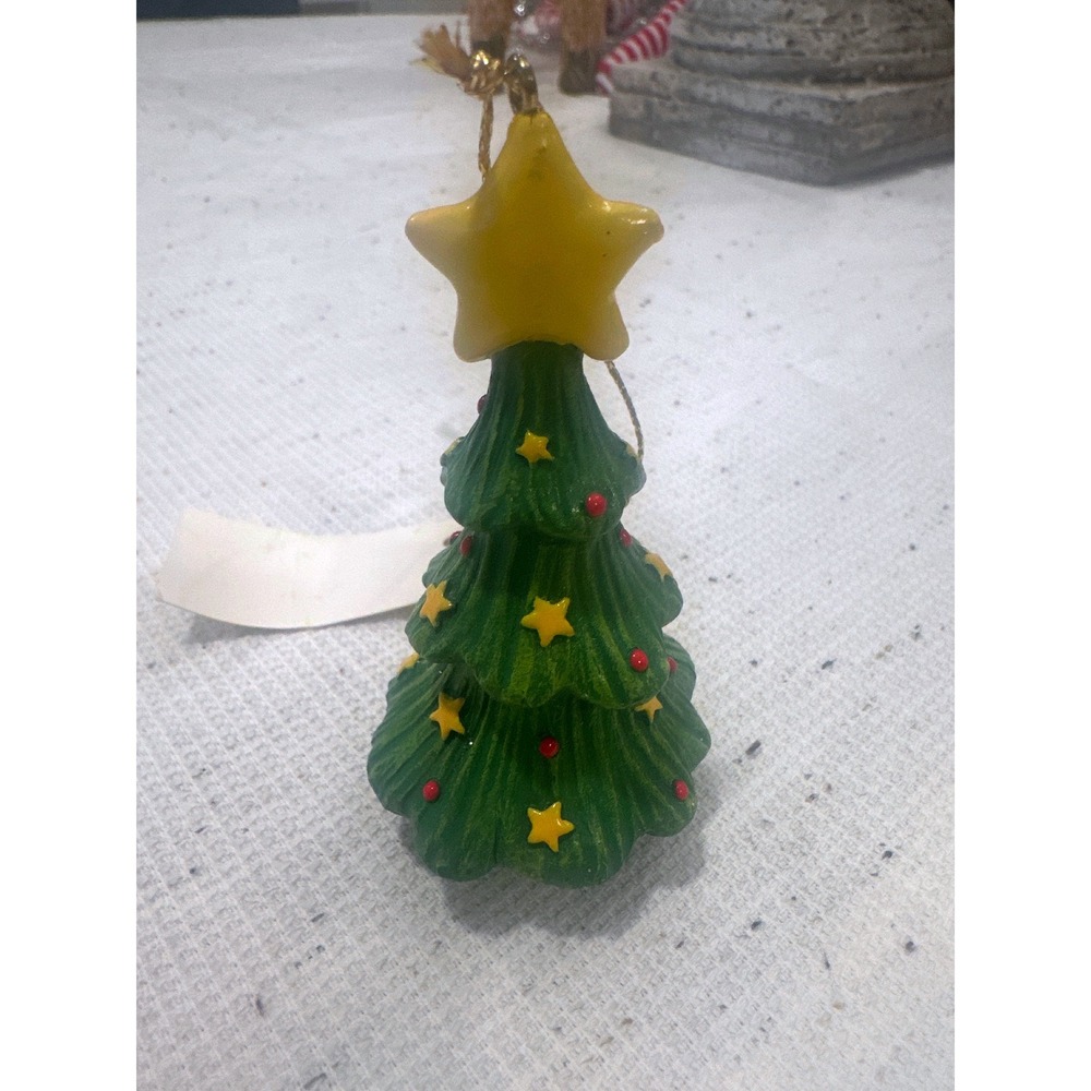 Home Interiors VTG  winter Friends Christmas Tree Ornament Yellow Star Red